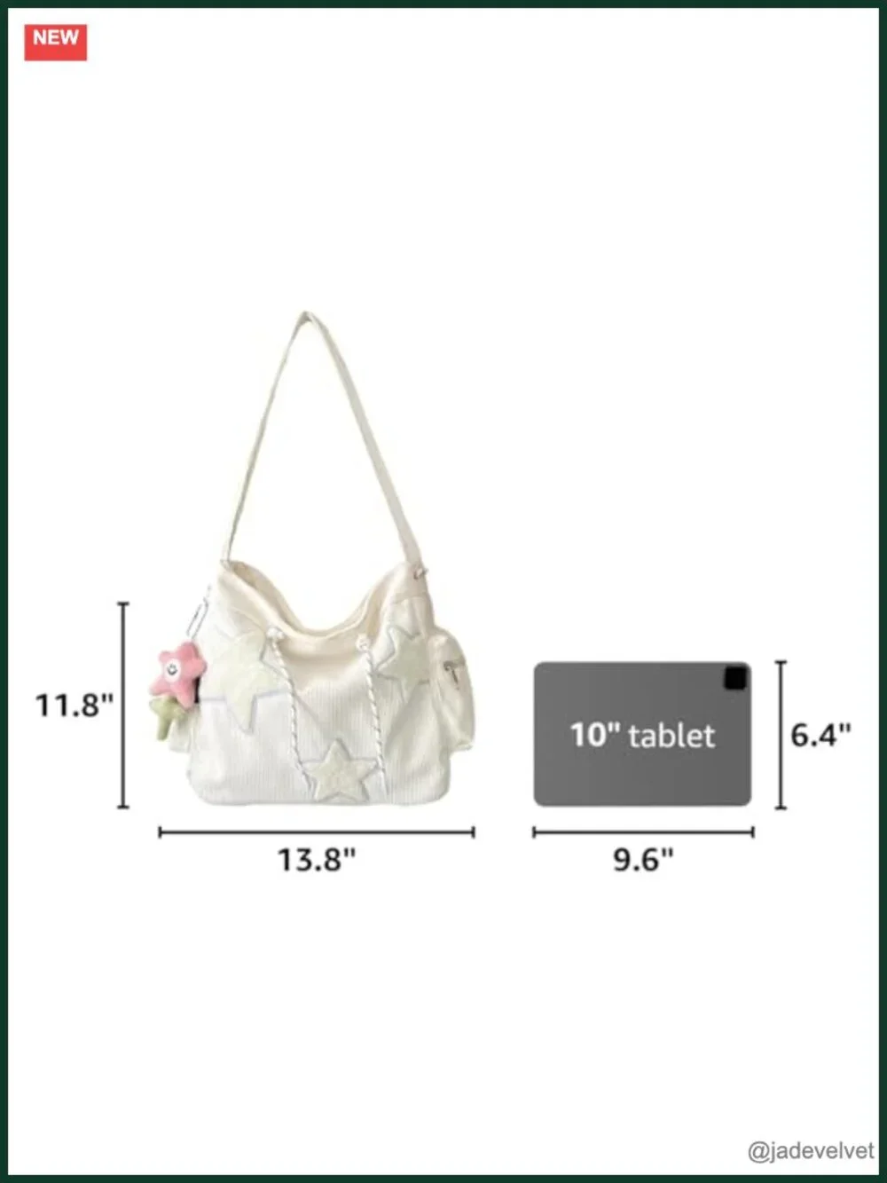 Corduroy Tote Bag Aesthetic Messenger Y2K Hobo Crossbody Shoulder Bag